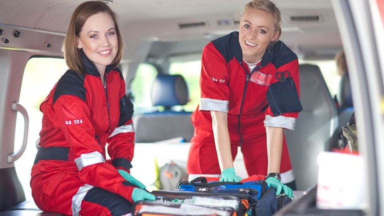 Image of ambulance crew