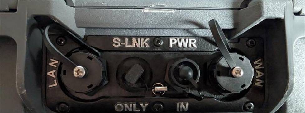 Rear of Rapid Connectivity Case showing ports