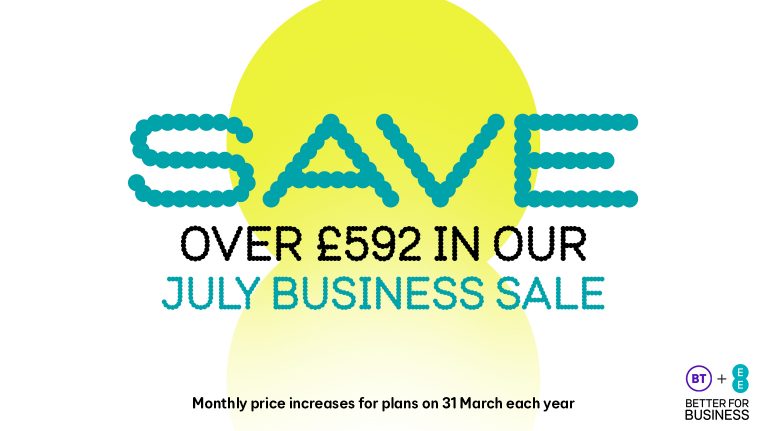 Save over £592 on our July Business deals