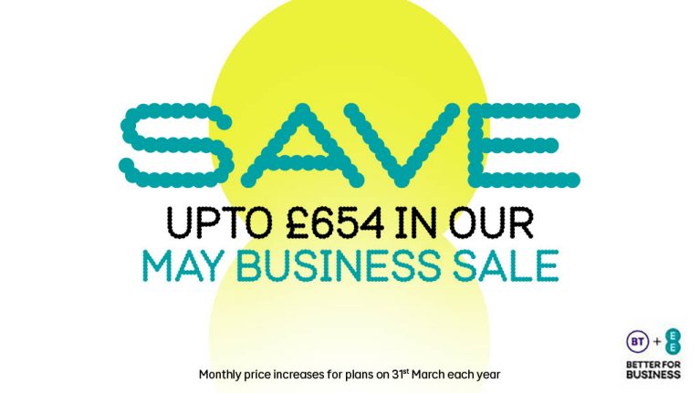 Save up to £654 on our May Business deals
