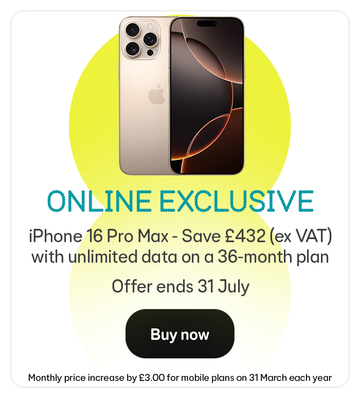 View the Apple iPhone 16 Pro Max online exclusive