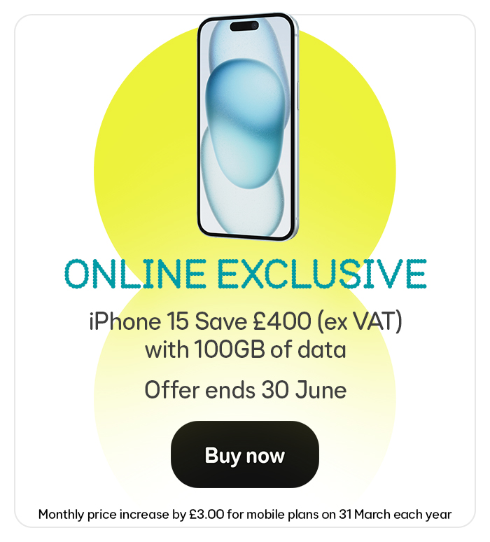 View the Apple iPhone 15 online exclusive