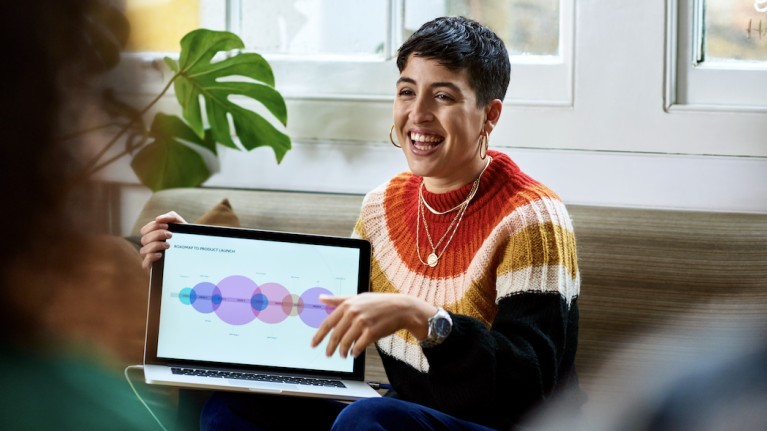 Lady on laptop